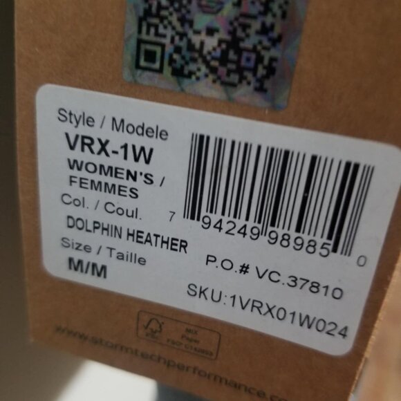 Stormtech NWT Grey Athletic Shirt Medium Top Fitted Activewear Sporty Dry - Picture 6 of 6